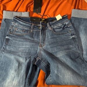 L&B Women's Straight Leg Blue Jeans